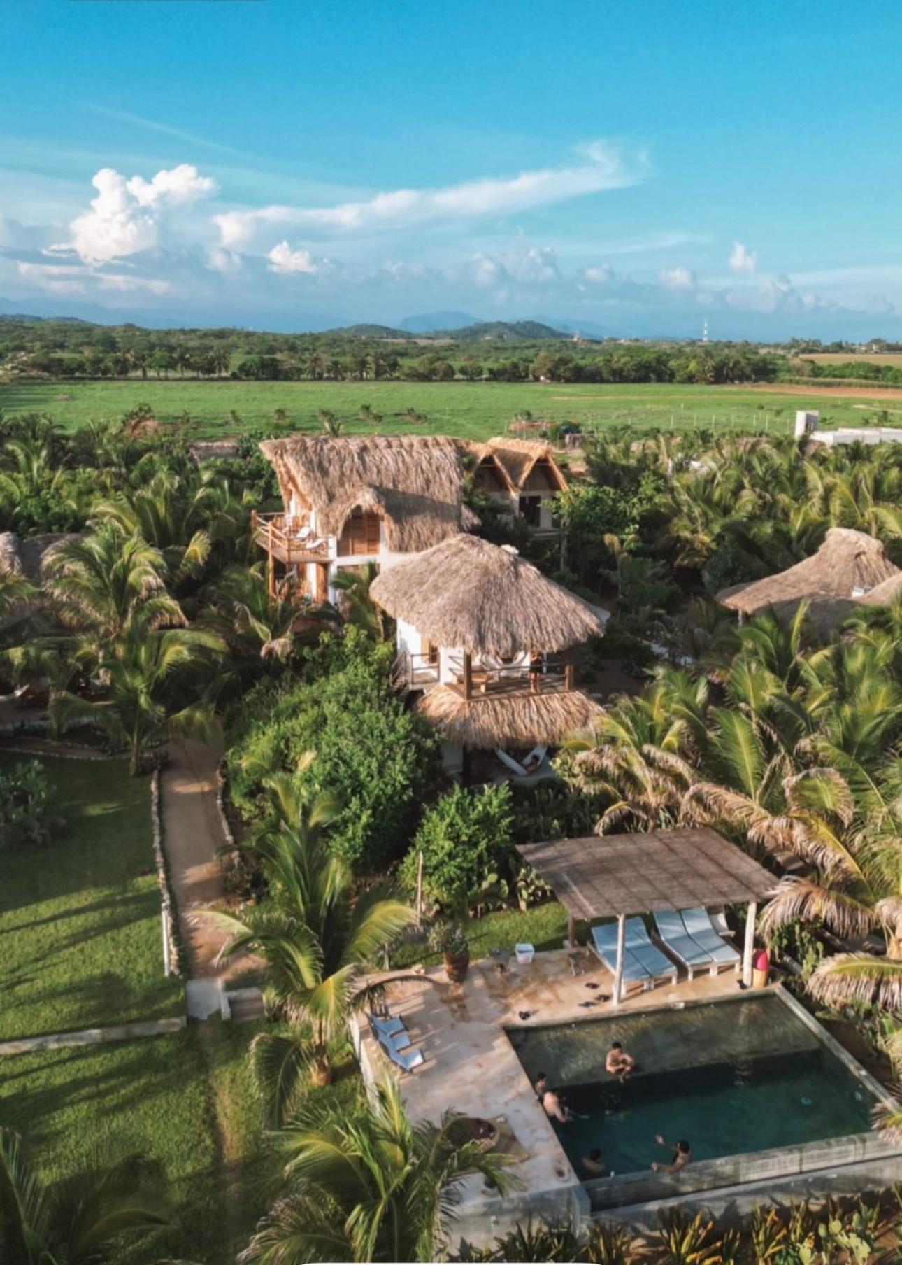 Casa Chula, Cabanas Frente Al Mar Tlachicón Exterior foto